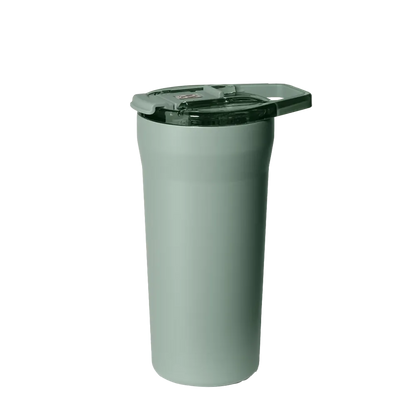 Front customization side of the BruMate Pour Over Tumbler 20 oz in Sage 