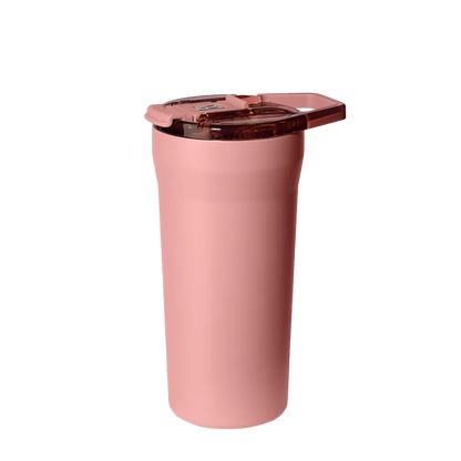 Front customization side of the BruMate Pour Over Tumbler 20 oz in Morning Rose 