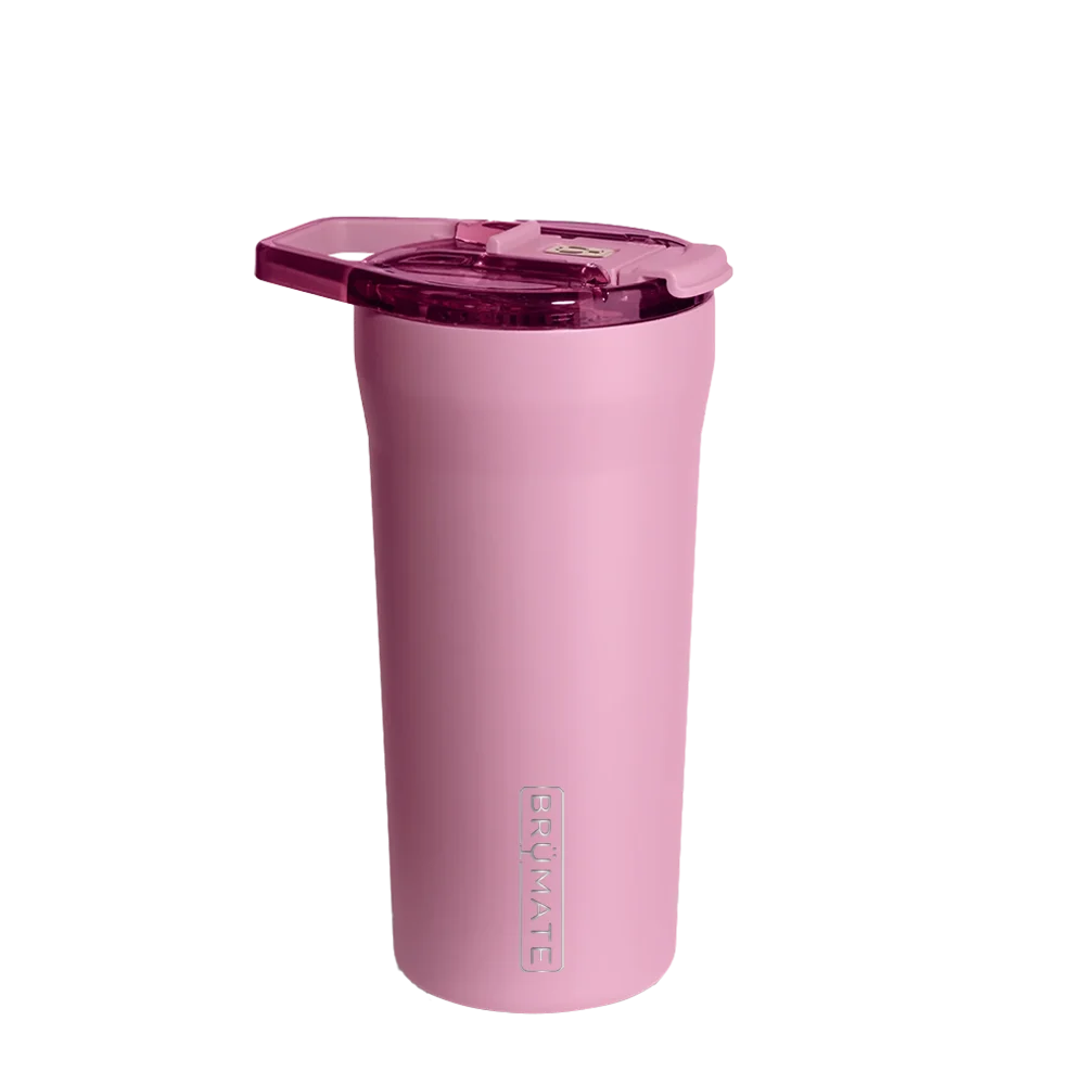 Back customization side of the BruMate Pour Over Tumbler 20 oz in Acai 