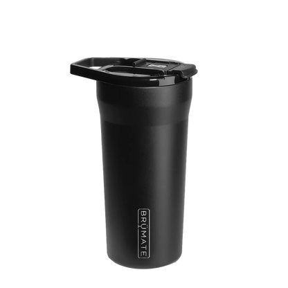 Back customization side of the BruMate Pour Over Tumbler 20 oz in Matte Black 
