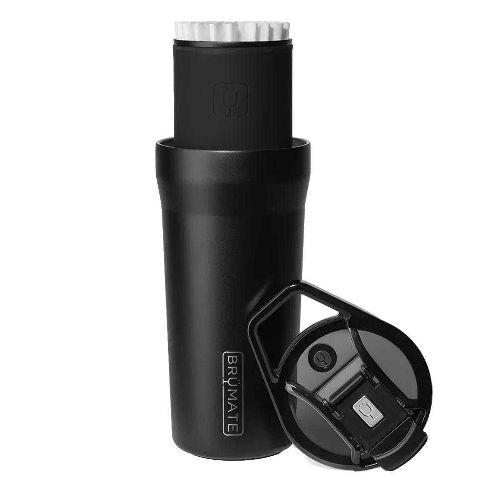 Brumate  20 oz Pour Over Tumbler in Matte Black 
