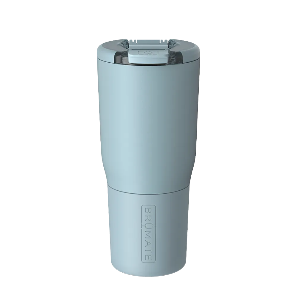 Back customization side of the BruMate Nav Tumbler 25 oz in Mist 