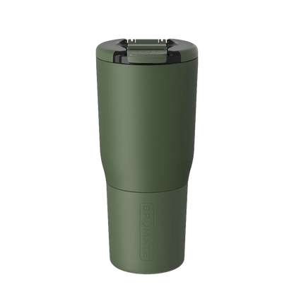 Back customization side of the BruMate Nav Tumbler 25 oz in OD Green 