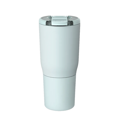 Front customization side of the BruMate Nav Tumbler 25 oz in Blue Agave 