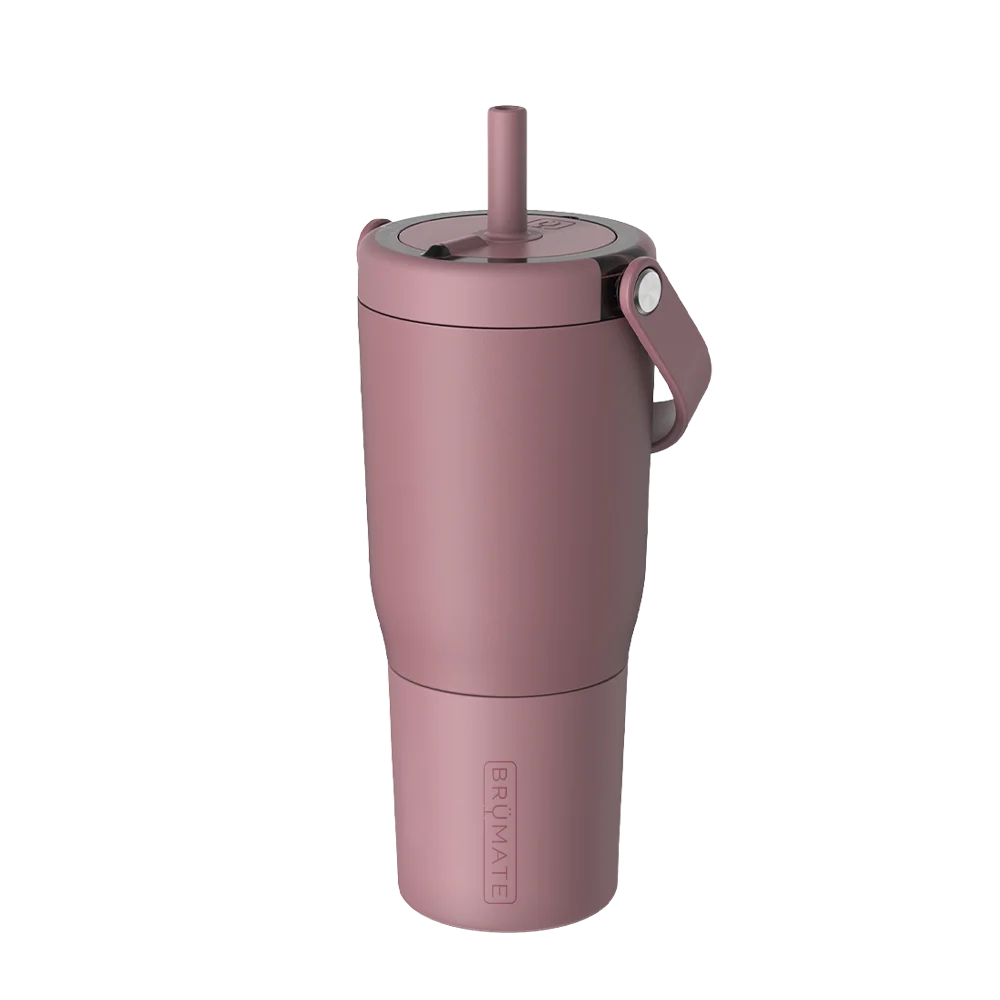 Back customization side of the BruMate Resa Tumbler 25 oz in Rose Taupe 