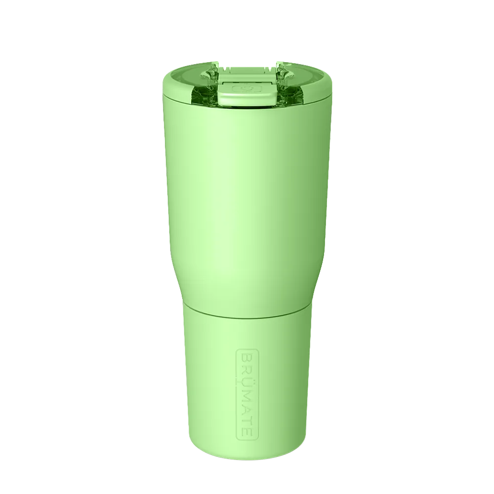 Back customization side of the BruMate Nav Tumbler 35 oz in Kiwi 