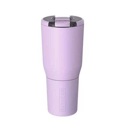 Back customization side of the BruMate Nav Tumbler 35 oz in Lavender 
