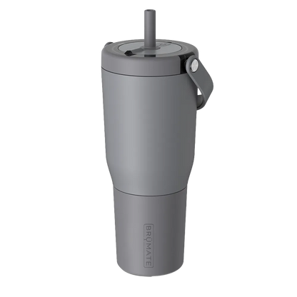 Back customization side of the BruMate Resa Tumbler 35 oz in Matte Grey 