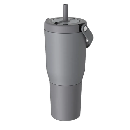 Front customization side of the BruMate Resa Tumbler 35 oz in Matte Grey 