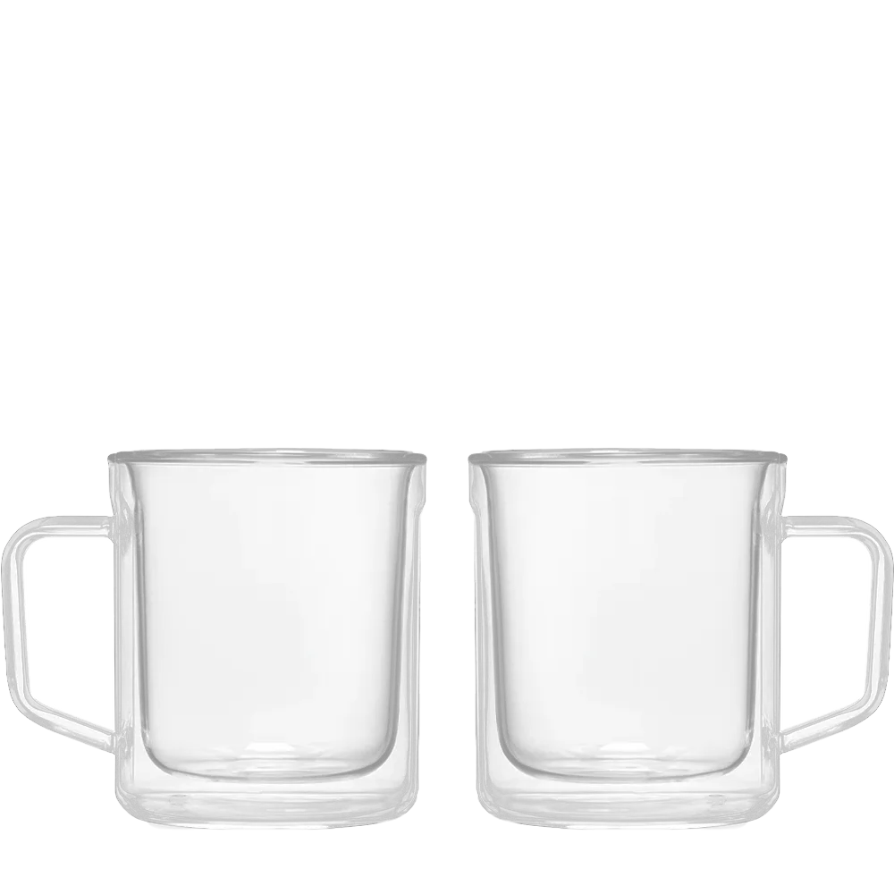 Corkcicle Glass Mugs in clear 