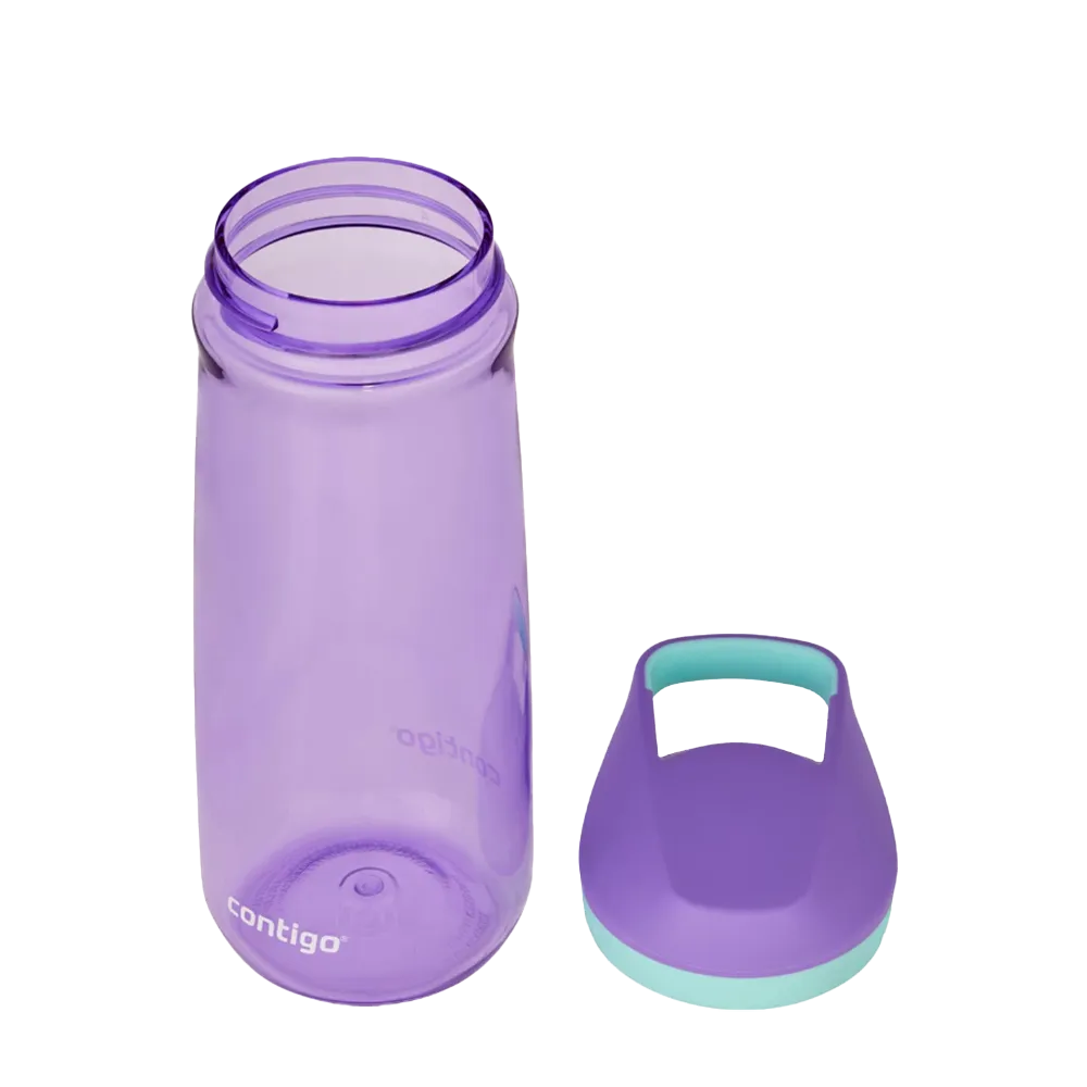 Customized Contigo Kids Micah Water Bottle with top off 