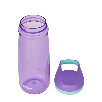 Customized Contigo Kids Micah Water Bottle with top off 