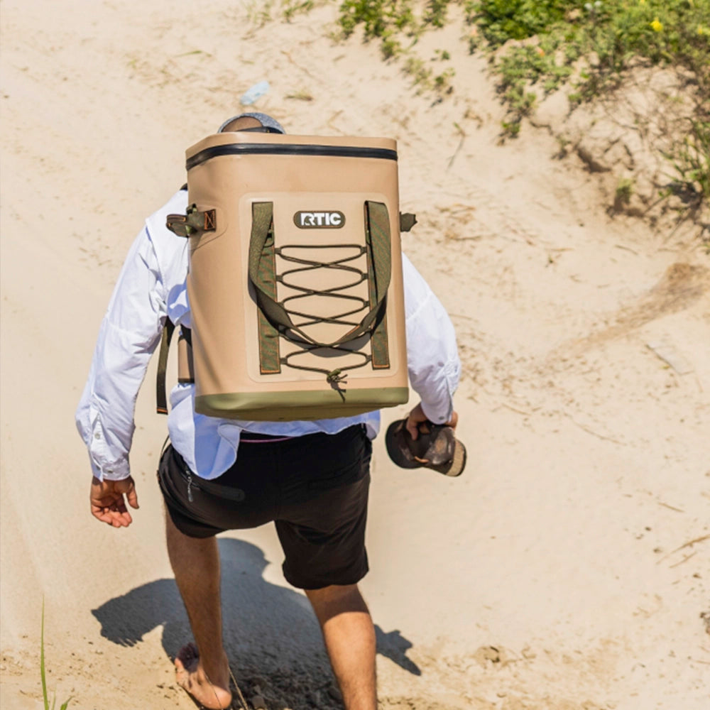 RTIC backpack 30 can cooler in tan