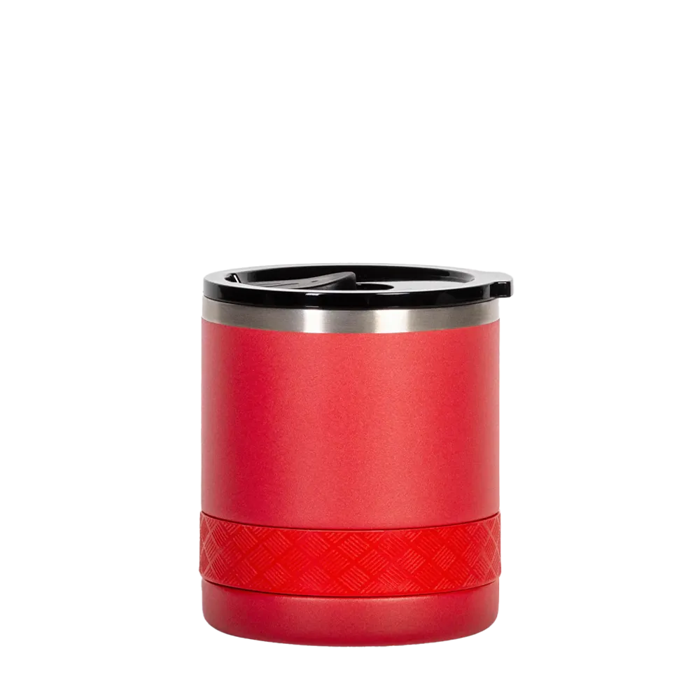 Elemental Recess Lowball Tumbler 10 oz Red 