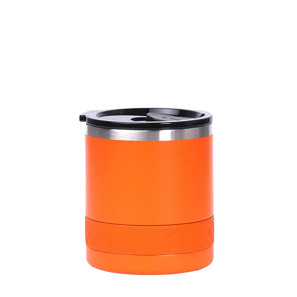 Elemental Recess Lowball Tumbler 10 oz Orange 
