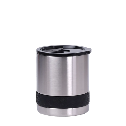 Elemental Recess Lowball Tumbler 10 oz Brushed Steel 
