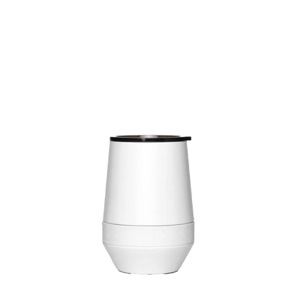 Elemental Recess Stemless Tumbler 10 oz White 