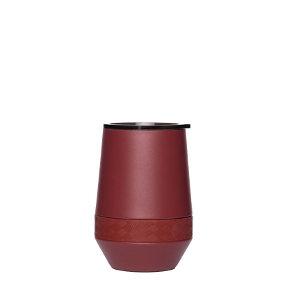 Elemental Recess Stemless Tumbler 10 oz Burgandy 
