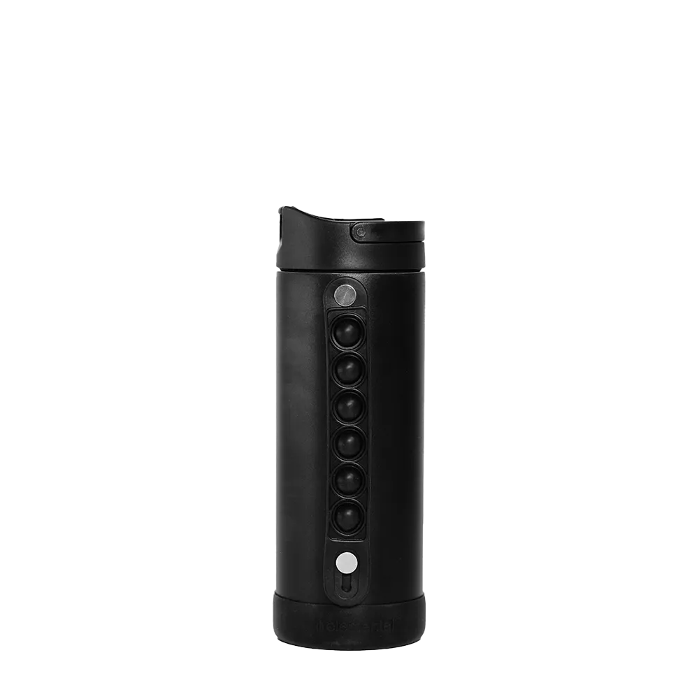 Elemental Iconic Pop Fidget Bottle 14 oz Black 