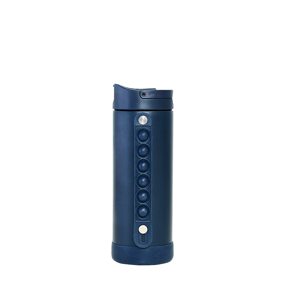 Elemental Iconic Pop Fidget Bottle 14 oz Navy 