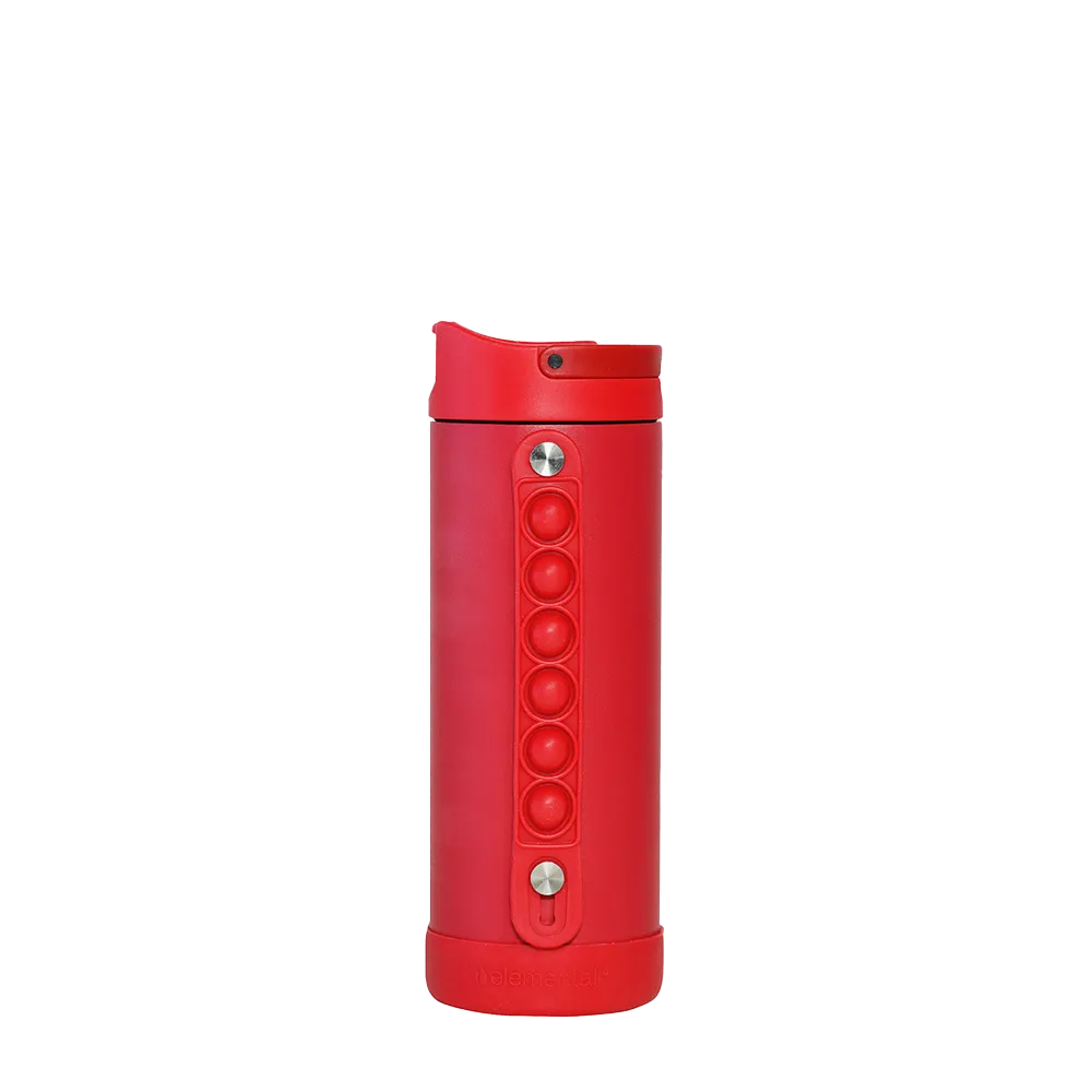 Elemental Iconic Pop Fidget Bottle 14 oz Red 