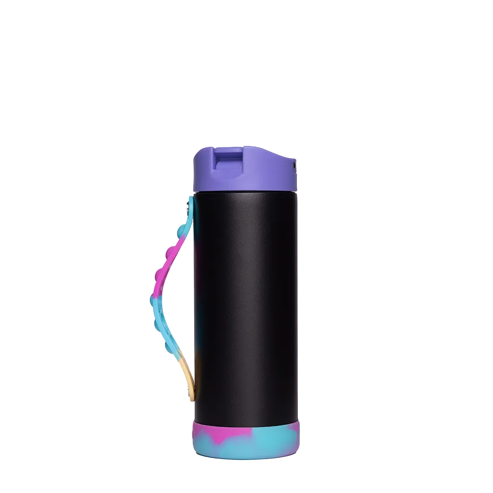 Elemental Iconic Pop Fidget Bottle 14 oz Black Tie Dye 