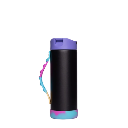 Elemental Iconic Pop Fidget Bottle 14 oz Black Tie Dye 