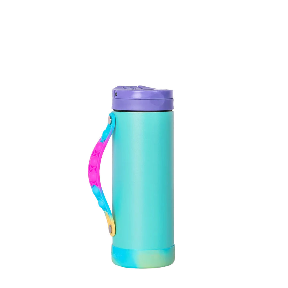 Elemental Iconic Pop Fidget Bottle 14 oz Popin Blue Tie Dye 
