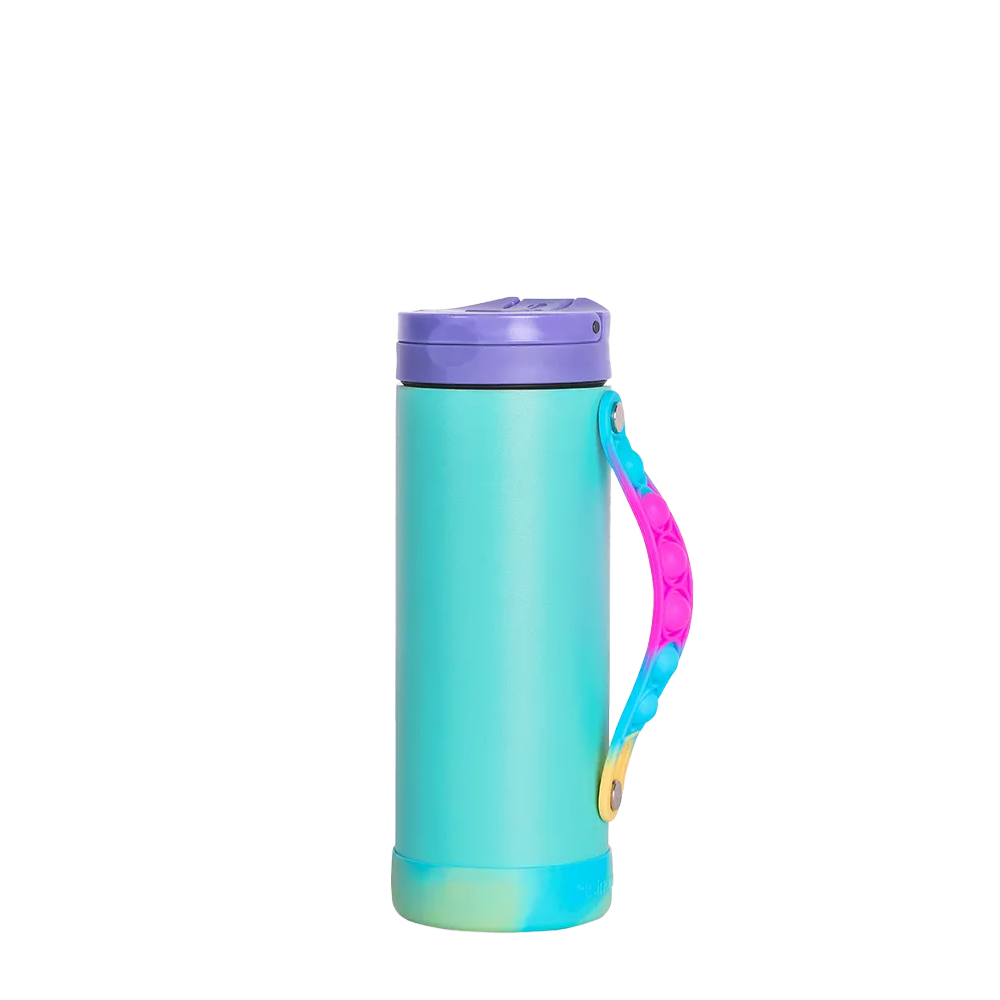 Elemental Iconic Pop Fidget Bottle 14 oz Popin Blue Tie Dye 