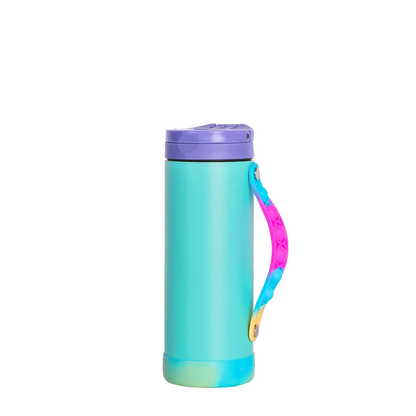 Elemental Iconic Pop Fidget Bottle 14 oz Popin Blue Tie Dye 