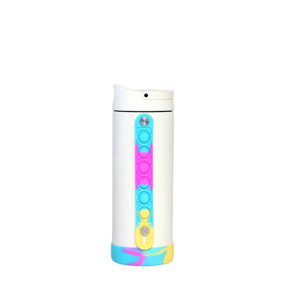 Elemental Iconic Pop Fidget Bottle 14 oz White Tie Dye 