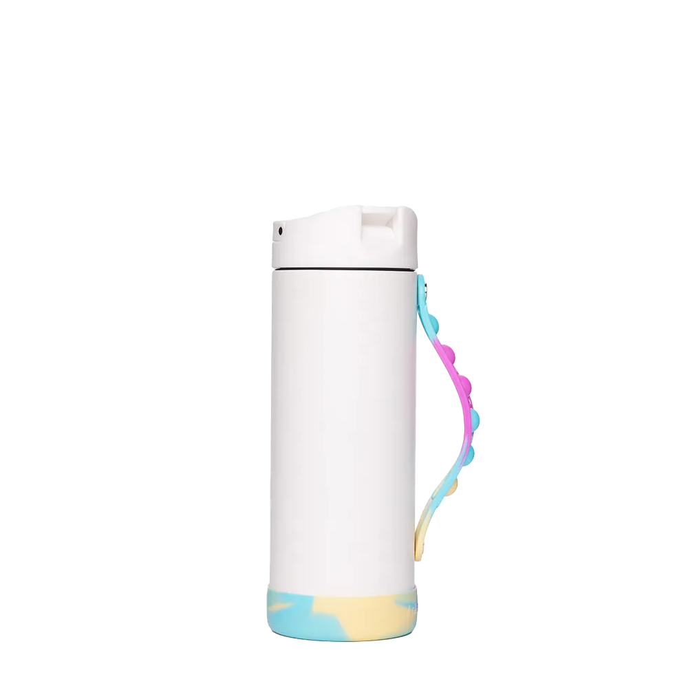 Elemental Iconic Pop Fidget Bottle 14 oz White Tie Dye 