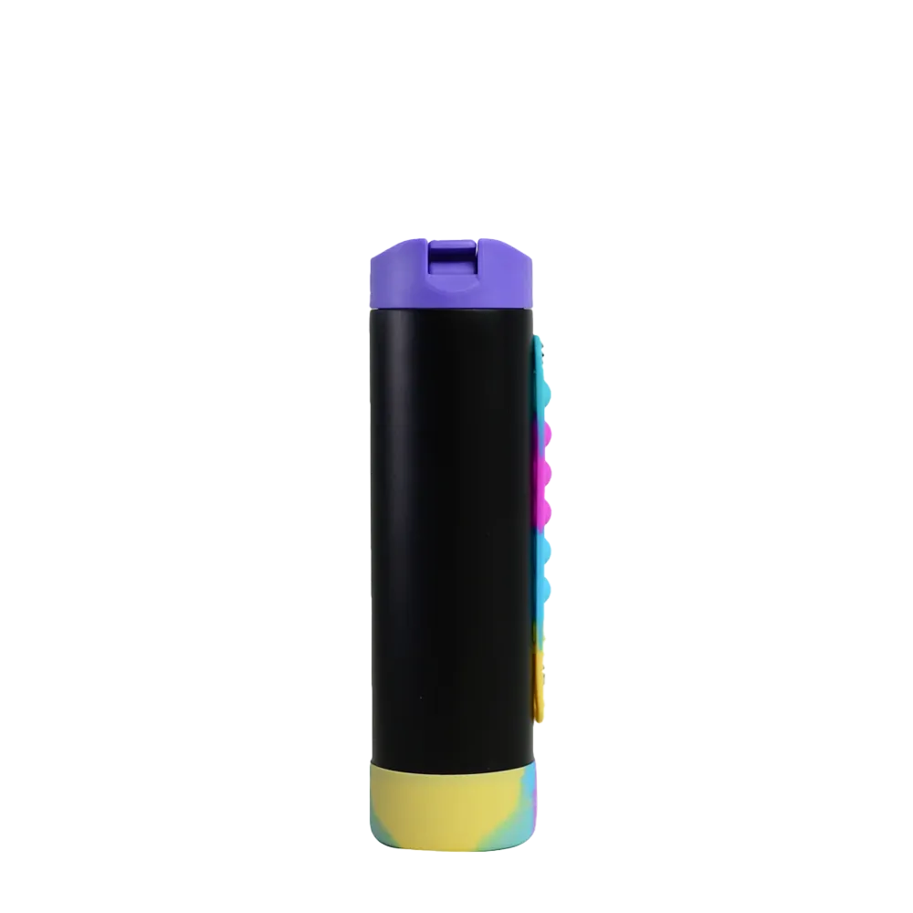 Elemental Iconic Pop Fidget Bottle 20 oz Black Tie Dye 