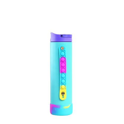 Elemental Iconic Pop Fidget Bottle 20 oz Popin Blue Tie Dye 