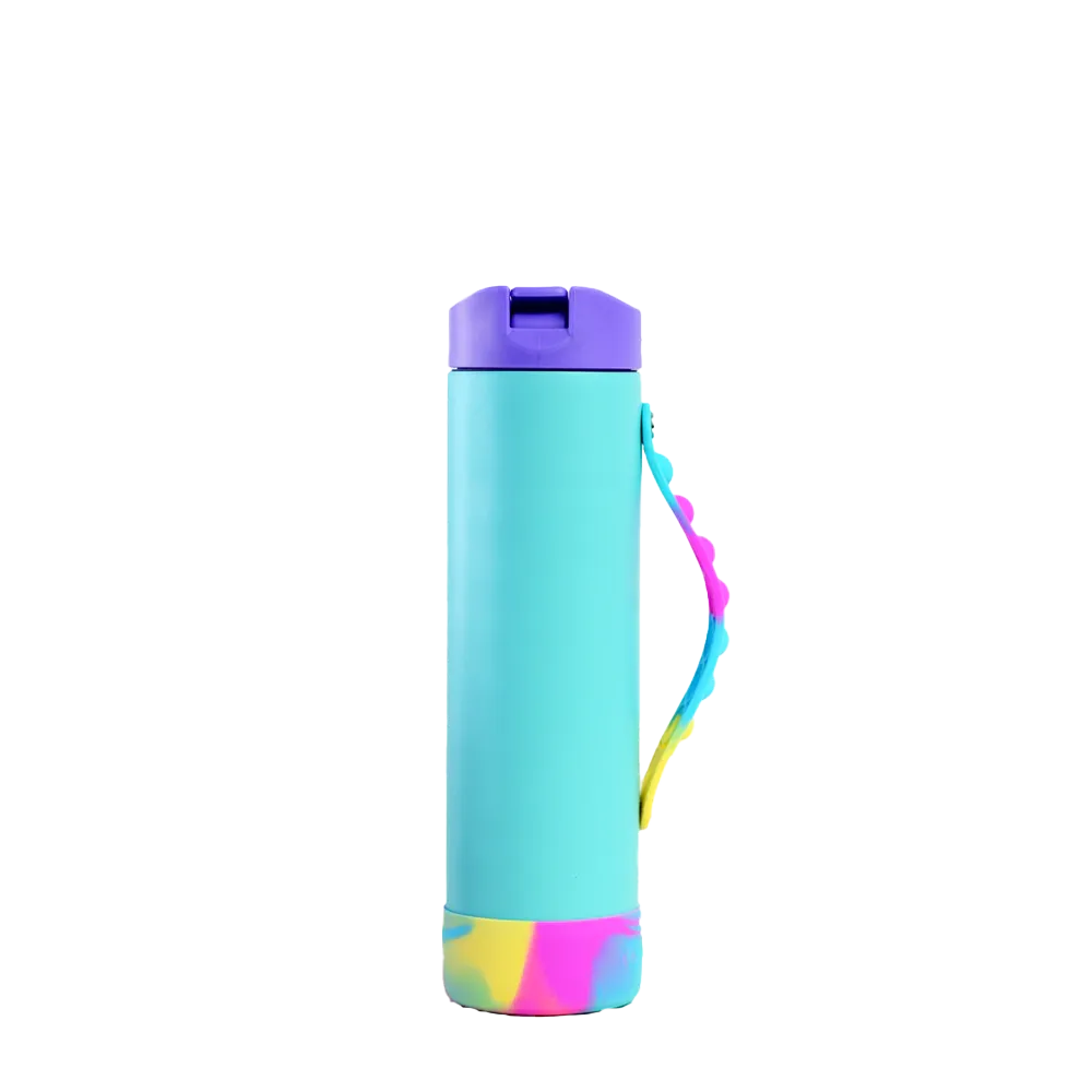 Elemental Iconic Pop Fidget Bottle 20 oz Popin Blue Tie Dye 