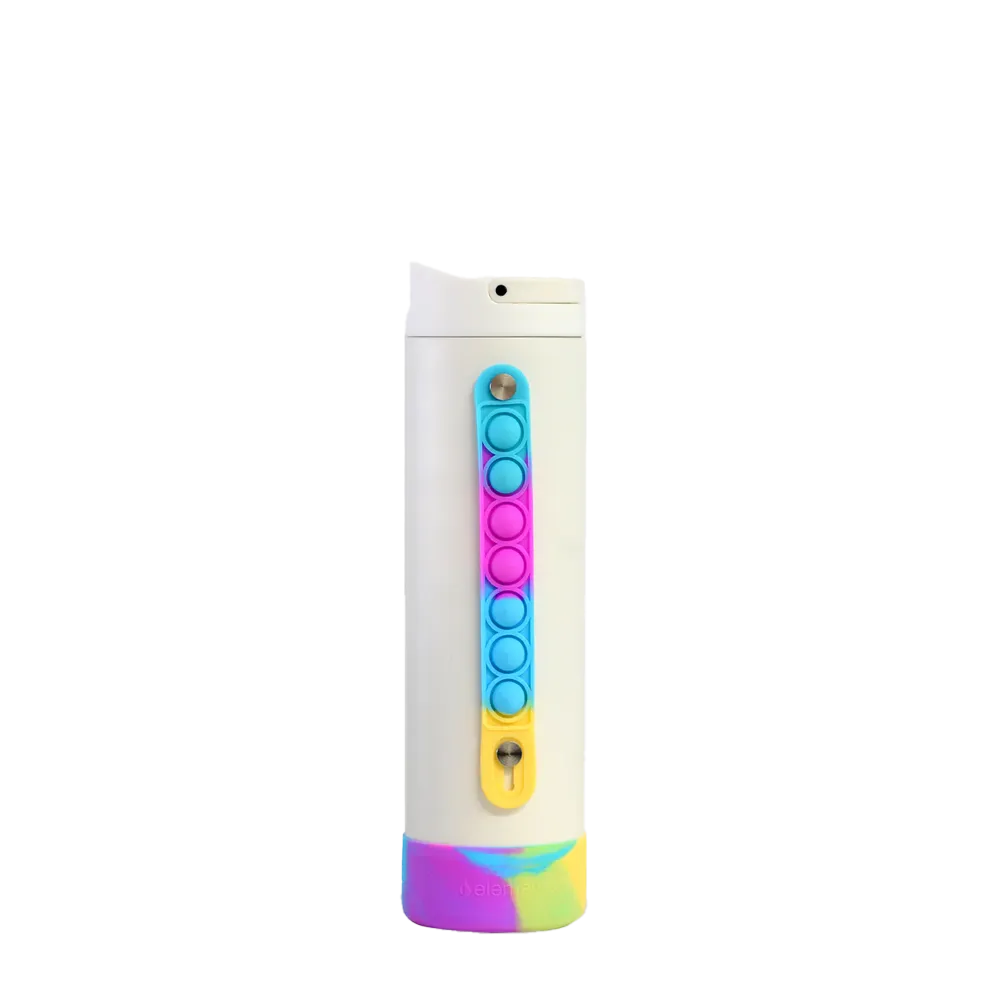 Elemental Iconic Pop Fidget Bottle 20 oz White Tie Dye 