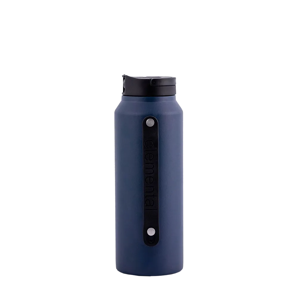 Elemental Iconic Sport Bottle 32 oz Navy 