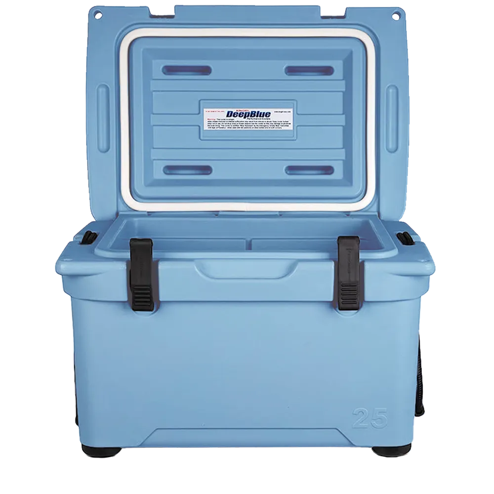 Customized Engel 25 High Performance Hard Cooler and Ice Box opened 