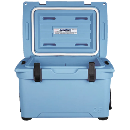 Customized Engel 25 High Performance Hard Cooler and Ice Box opened 