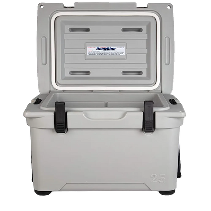 Customized Engel 25 High Performance Hard Cooler and Ice Box opened 