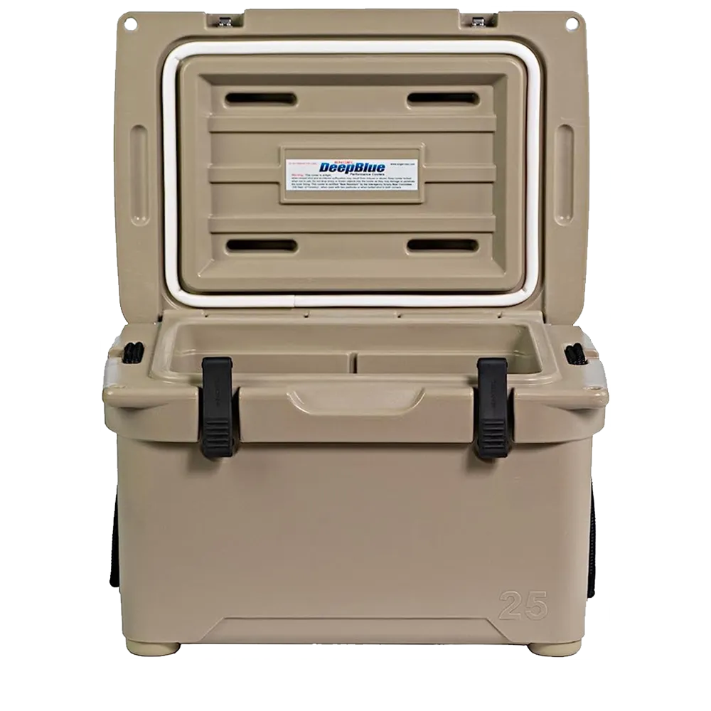 Customized Engel 25 High Performance Hard Cooler and Ice Box opened 