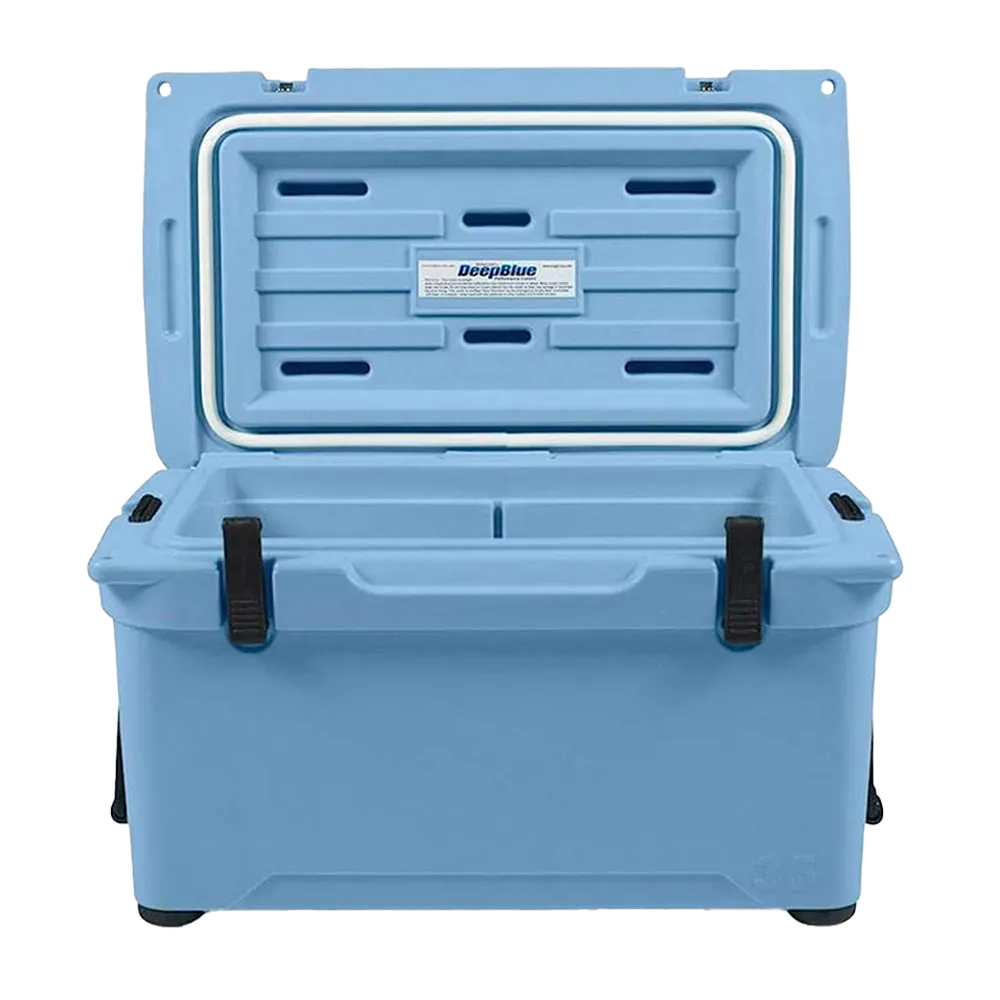 Customized Engel 35 High Performance Hard Cooler and Ice Box opened 