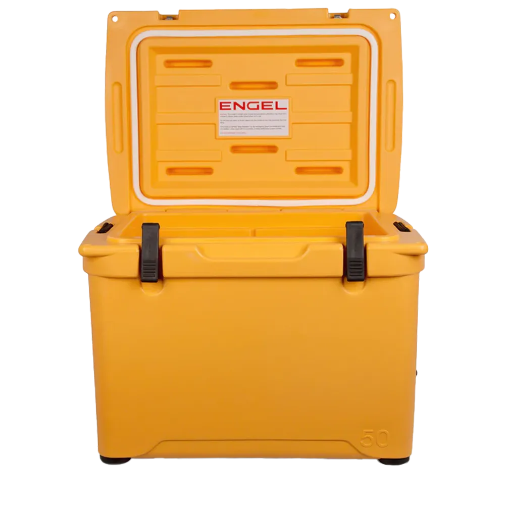 Customized Engel 50 High Performance Hard Cooler and Ice Box open 