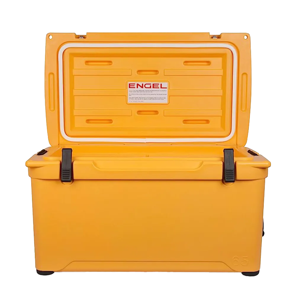 Customized Engel 65 High Performance Hard Cooler and Ice Box opened 