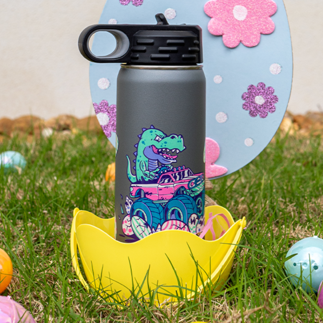 Easter Monster Truck Wrap Water Bottle | 20 oz