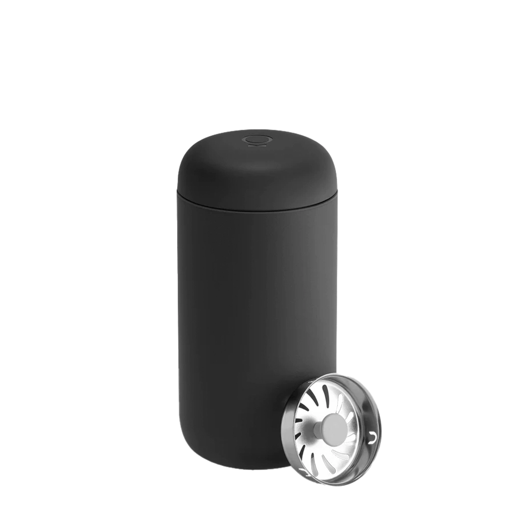Fellow Carter Move Mug with Splash Guard 12 oz Matte Black 