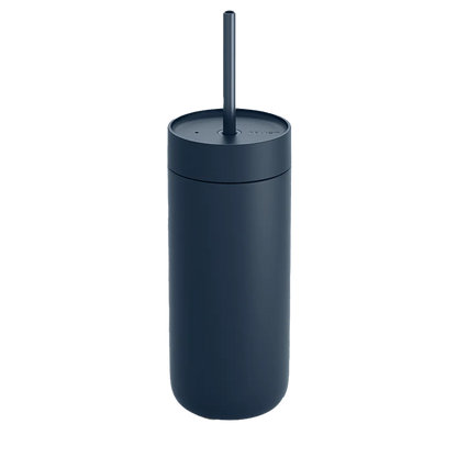 Fellow Carter Cold Tumbler with Straw Lid 16 oz Stone Blue 