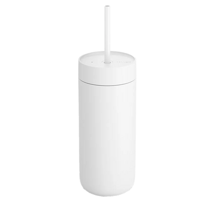 Fellow Carter Cold Tumbler with Straw Lid 16 oz Matte White 