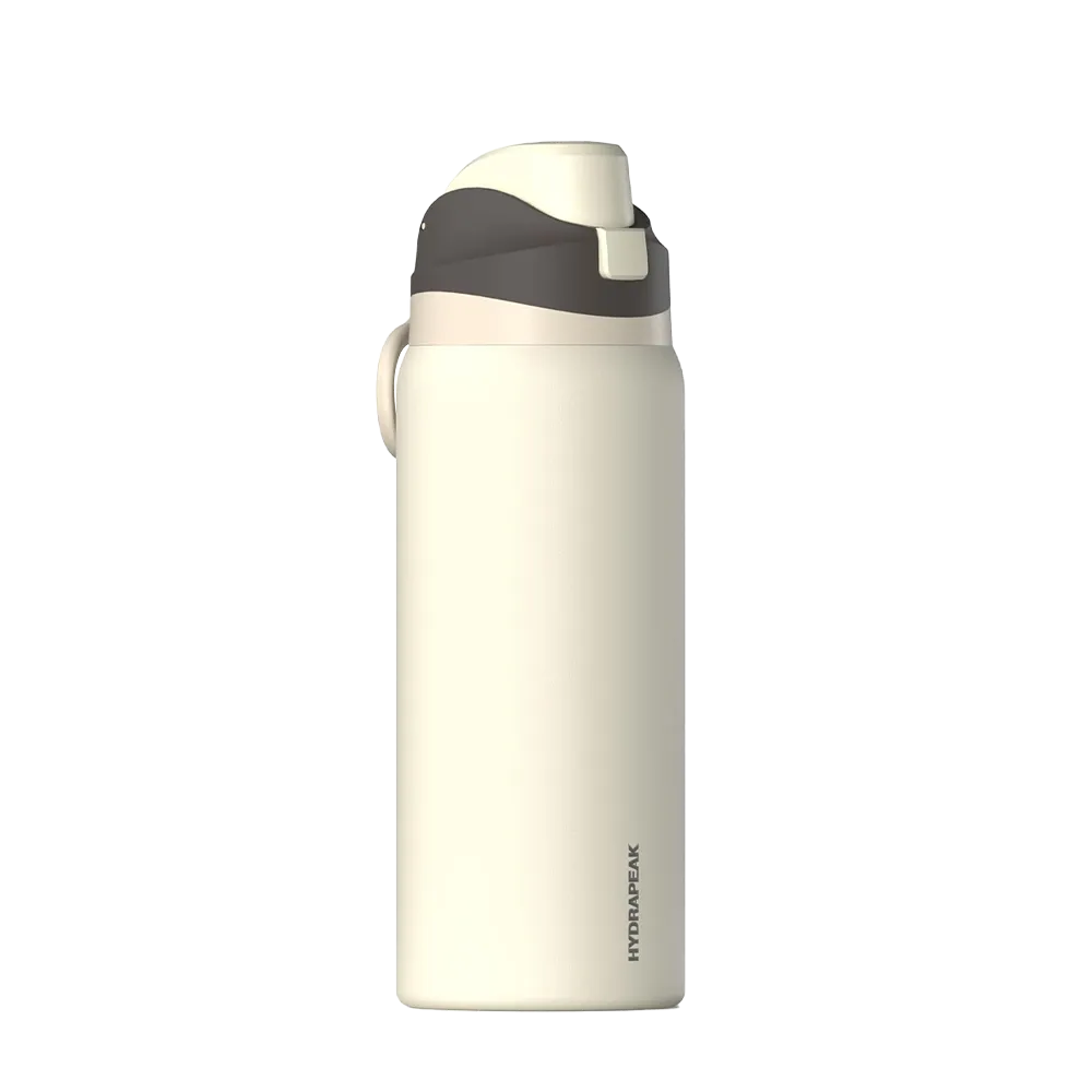 Hydrapeak Oasis Water Bottle 32 oz Ivory 