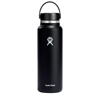 Hydro Flask Wide Mouth Bottle 40 oz Black 